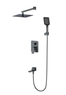 Душевой комплект Wonzon & Woghand Diamond WW-88939011-BGM тёмный графит